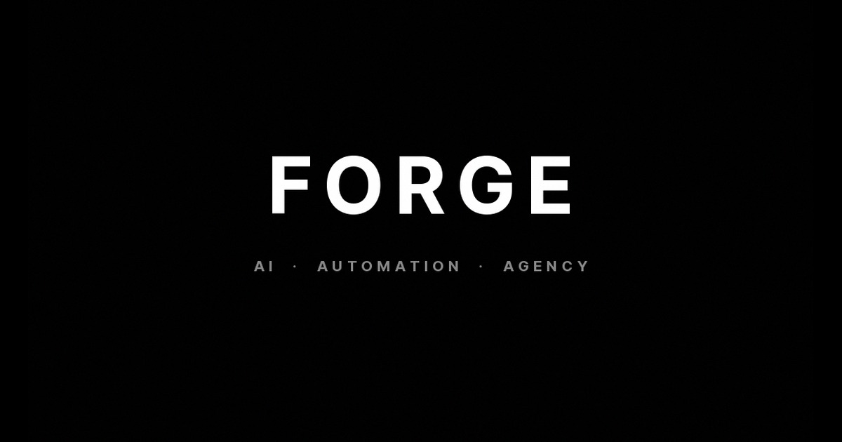 Forge AMK | AI Voice Agents That Never Sleep
